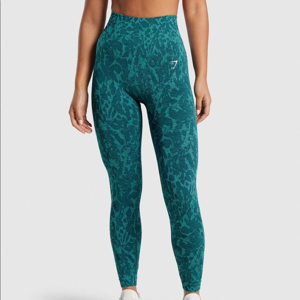 Gymshark Adapt Animal Seamless Leggings - Butterfly | Teal